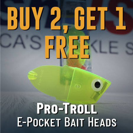 Buy 2, Get 1 Free Pro-Troll E-Pocket Bait Heads