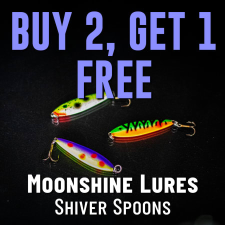 Buy 2, Get 1 Free Moonshine Lures Shiver Spoons