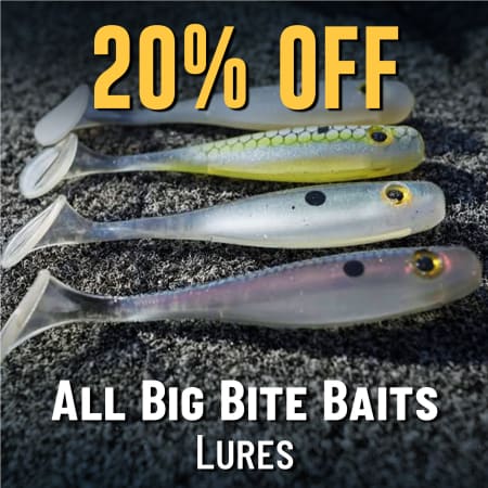 20% Off All Big Bite Baits Lures