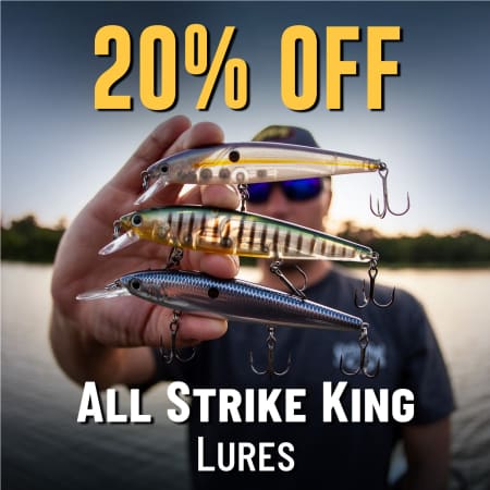 20% Off All Strike King Lures