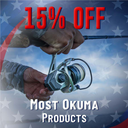15% Off Most Okuma Products