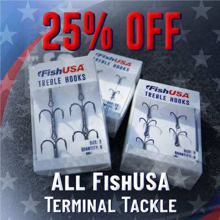 25% Off All FishUSA Terminal Tackle