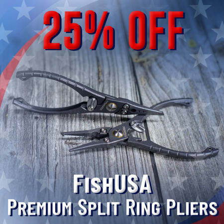 25% Off FishUSA Premium Split Ring Pliers