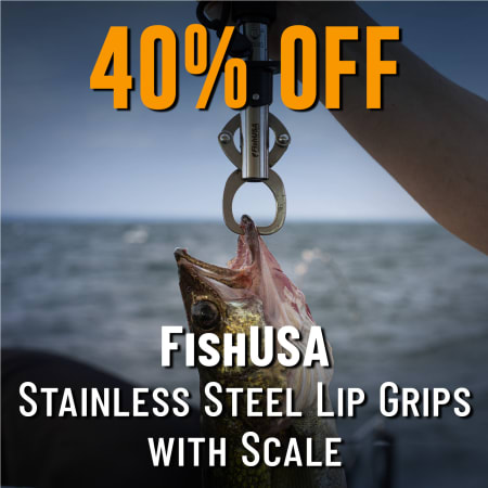 40% Off FishUSA Stainless Steel Lip Grip with Scales