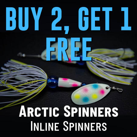 Buy 2, Get 1 Free Arctic Spinners Inline Spinners