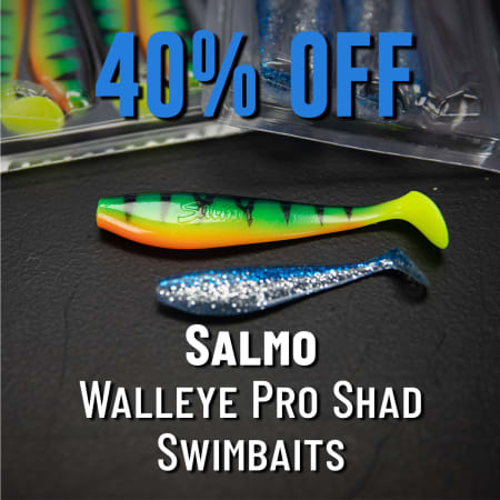 40% Off  Salmo Wallleye Pro Shad Swimbaits