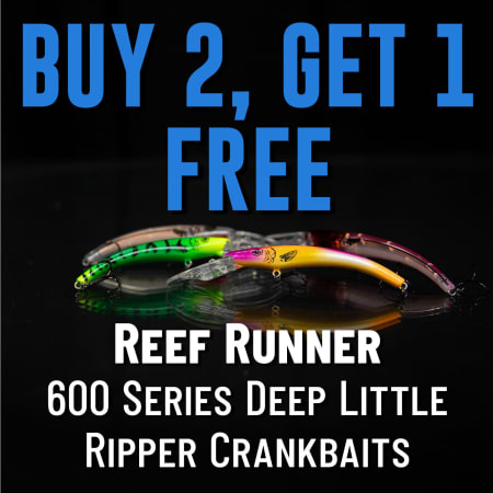 Buy 2, Get 1 Free  Reef Runner 600 Series Deep Little Ripper Crankbaits