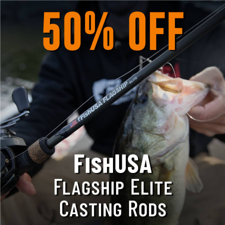 50% Off FishUSA Flagship Elite Casting Rods