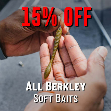 15% Off  All Berkley Soft Baits