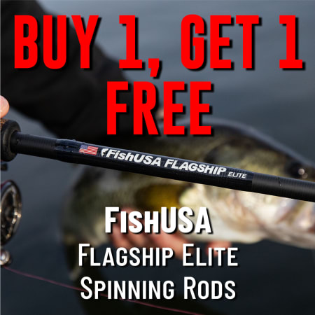 Buy 1, Get 1 Free  FishUSA Flagship Elite Spinning Rods