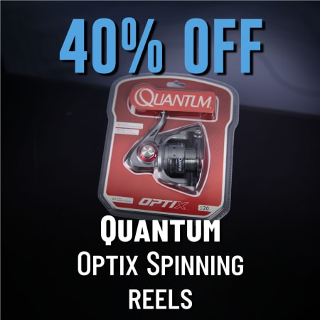 40% Off  Quantum Optix Spinning Reels