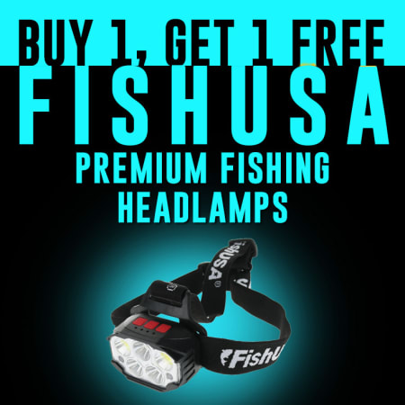 Buy 1, Get 1 Free FishUSA Premium Fishing Headlamps