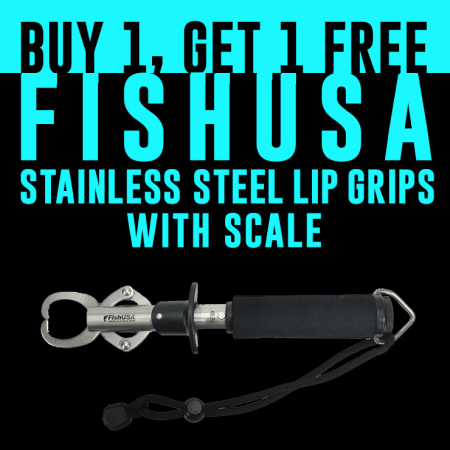 Buy 1, Get 1 Free FishUSA Stainless Steel Lip Grips with Scale