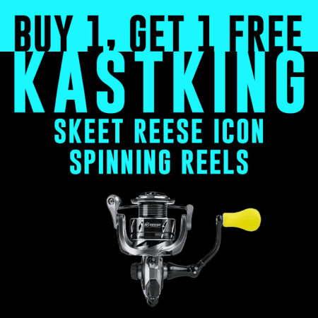 Buy 1, Get 1 Free KastKing Skeet Reese Icon Spinning Reels