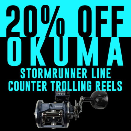 20% Off Okuma Stormrunner Line Counter Trolling Reels