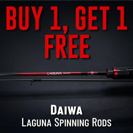 Buy 1 Get 1 Free Daiwa Laguna Spinning Rods