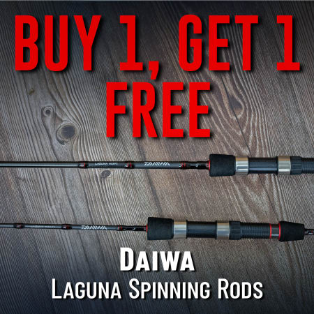 Buy 1 Get 1 Free Daiwa Laguna Spinning Rods