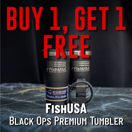 Buy 1, Get 1 Free FishUSA Black Ops Premium Tumblers
