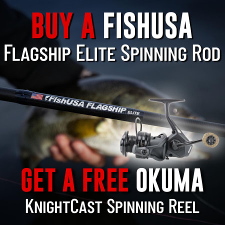 Buy a Flagship Elite Spinning Rod Get Okuma KnightCast Reel Free