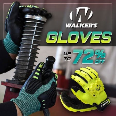 Grip. Protect. Conquer. Walker’s Gloves 72% Off!