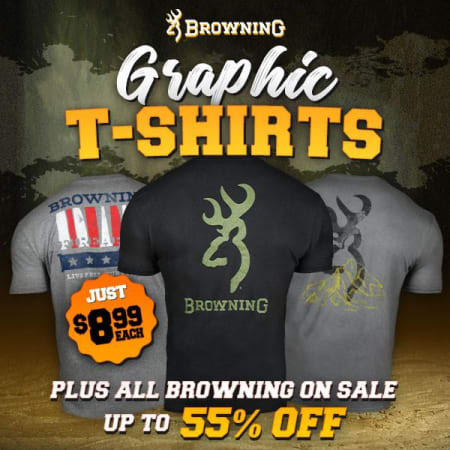 Browning deals: $8.99 tees, plus all Browning on Sale