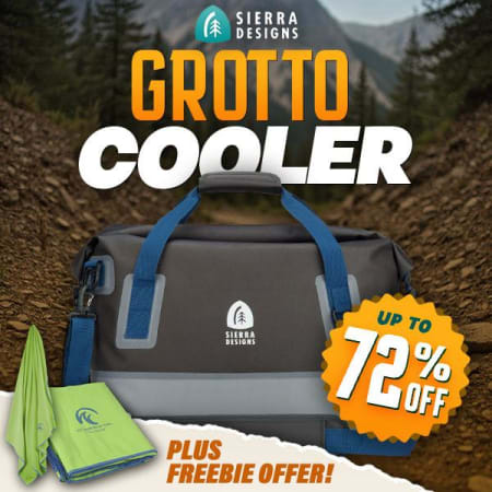 Stay Cool & Score a Freebie – Sierra Designs Grotto Coolers up to 72% Off!