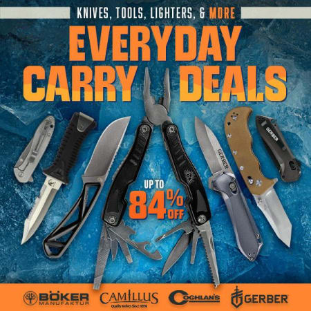 Say hello to my little friends! Everyday carry deals up to 84% off. EDC = Companion, friend, worry stone.