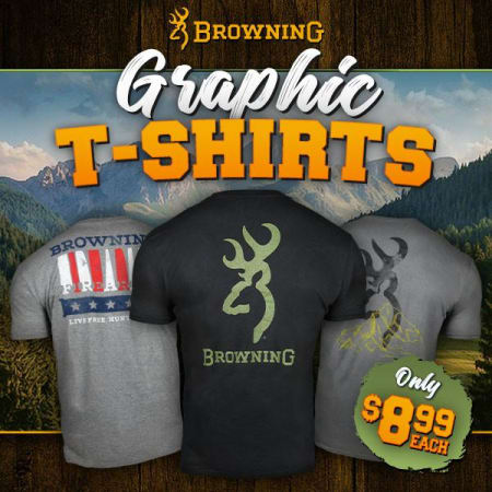 Browning deals: $8.99 tees, plus all Browning on Sale