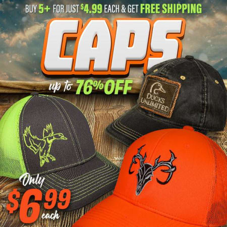 Fully Loaded: Caps from Realtree, Mossy Oak, Kryptek & More – $4.99 Each When You Buy 5+!