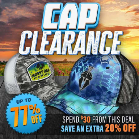 Cap Clearance: Save up to 77%! Extra Discounts on Orders $30+