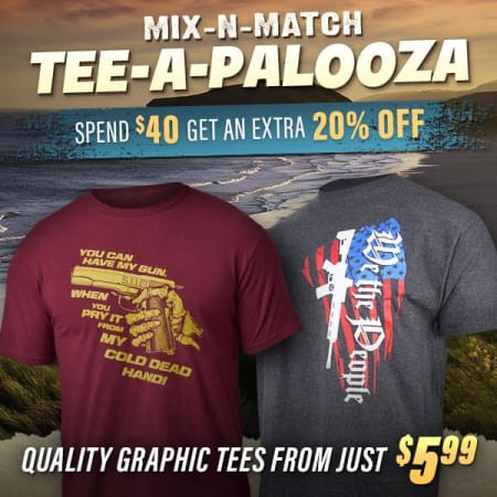 Tee-a-palooza: graphics tees from $5.99...plus extra discount