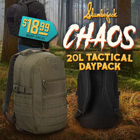 Slumberjack Chaos 20L Tactical Daypack – Now Only $18.99 (57% Off!)