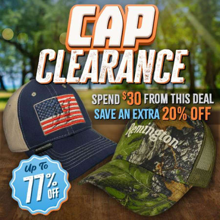 Cap Clearance: Save up to 77%! Extra Discounts on Orders $30+