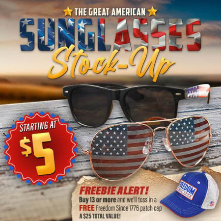 The Great American Sunglasses Stock-Up Event