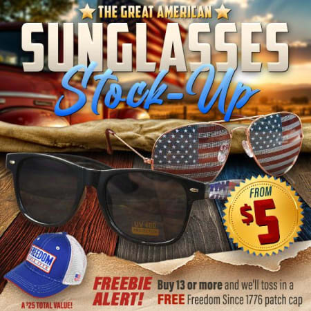 The Great American Sunglasses Stock-Up Event