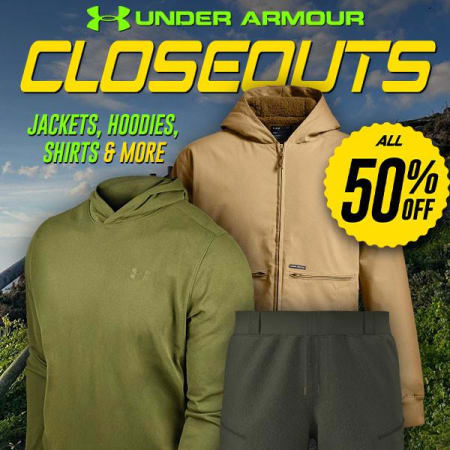 Under Armour 50% Off Closeout Deals!