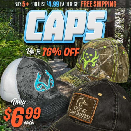 Fully Loaded: Caps from Realtree, Mossy Oak, Kryptek & More – $4.99 Each When You Buy 5+!