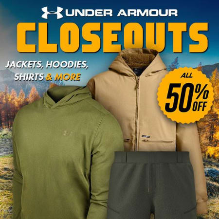 Under Armour 50% Off Closeout Deals!