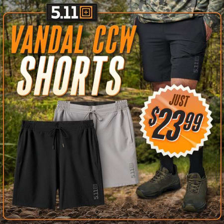 5.11 PT-R Vandal CCW Shorts $23.99