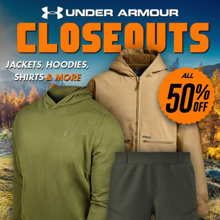 Under Armour 50% Off Closeout Deals!