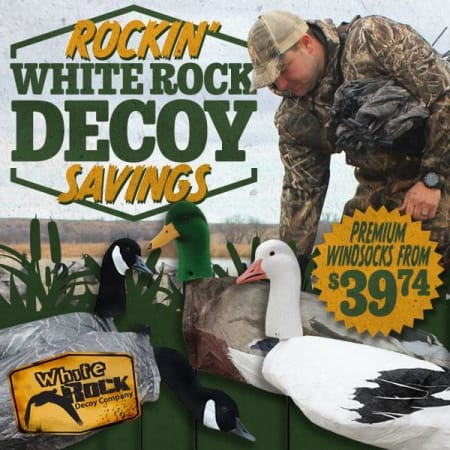 Rockin' White Rock Decoy Savings