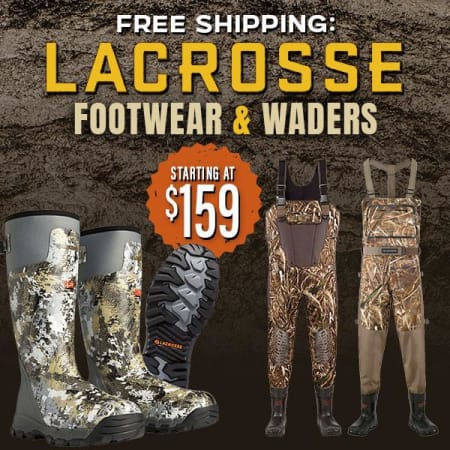 Free Shipping: LaCrosse from $159