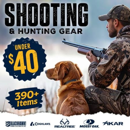 Under $40: Hunting & Shooting Gear Blowout