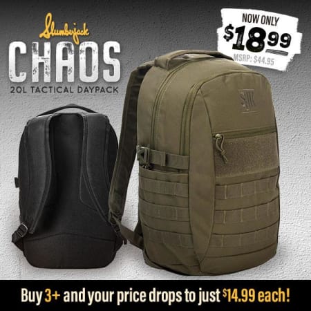 Slumberjack Chaos 20L Tactical Daypack – Now Only $18.99 (57% Off!)