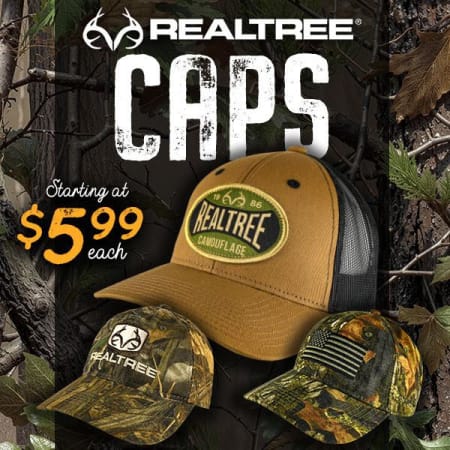 $5.99 Realtree Caps Sale