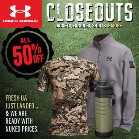 Under Armour 50% Off Closeout Deals!