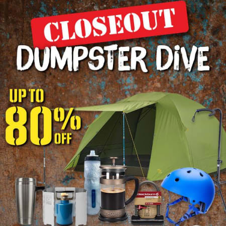 Closeout Dumpster Dive: Helmets, Camping Gear, Tumblers & More
