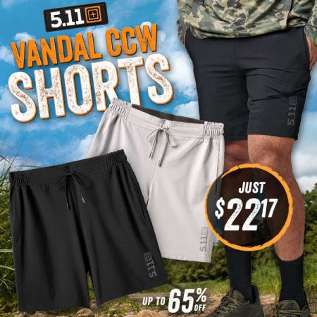 5.11 PT-R Vandal CCW Shorts $22.17