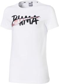 PUMA Alpha T-Shirt Mädchen puma-white PUMA Alpha T-Shirt Mädchen puma-white