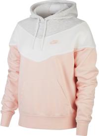 Nike Hoodie Damen echo pink-birch heather-white Nike Hoodie Damen echo pink-birch heather-white